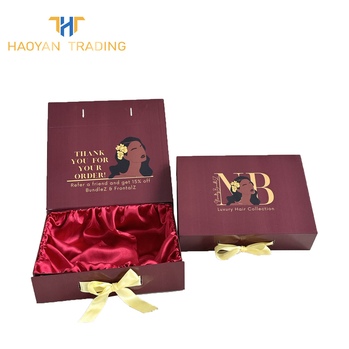 Thickness Luxury Fold Box With Satin Lining