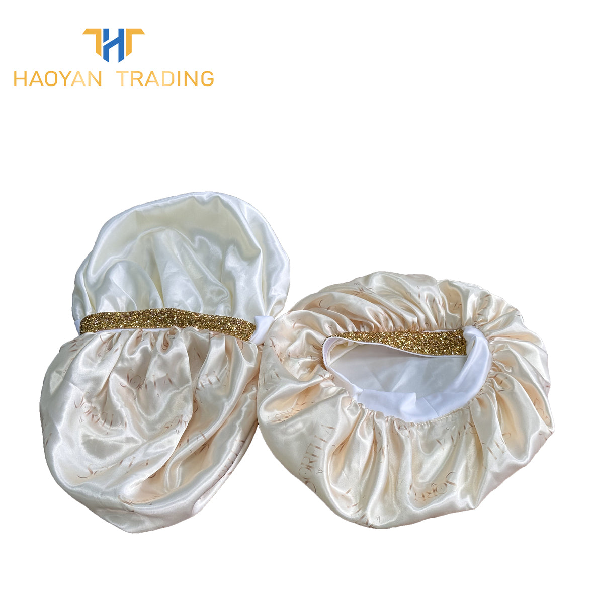 Full Logo Circle Bonnet With Band And Gold Diamonds
