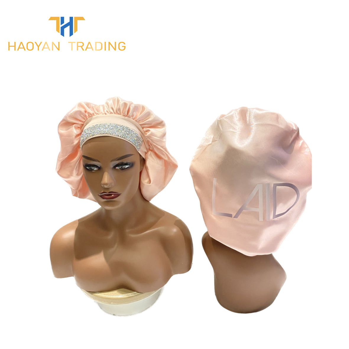 Circle Bonnet with Band And Diamonds