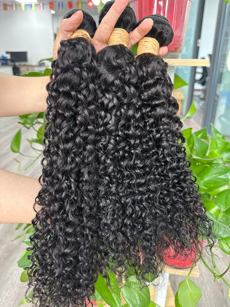 Virgin Hair Italian Curly Bundle #1B