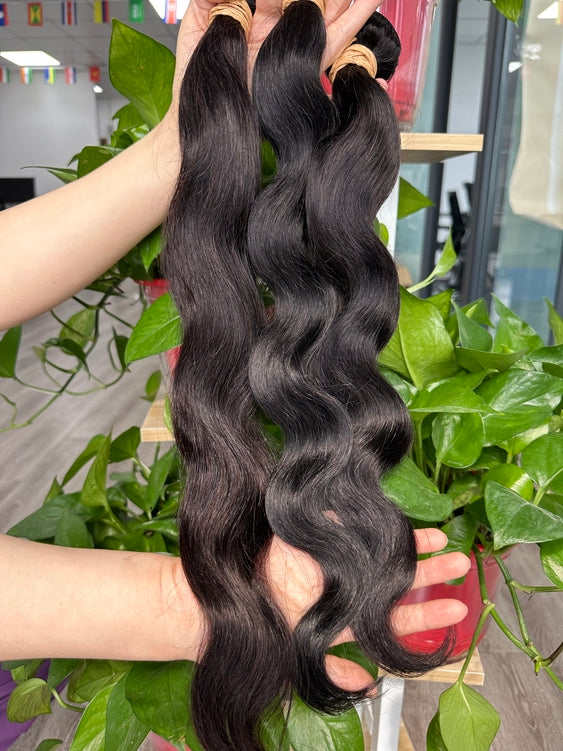Virgin Hair Body Wave Bundle #1B