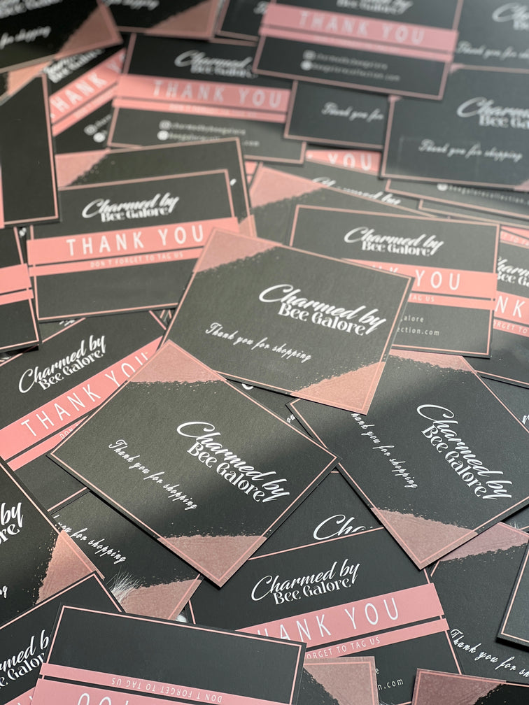 Paper Businesss Matte Card/ Thank You Card