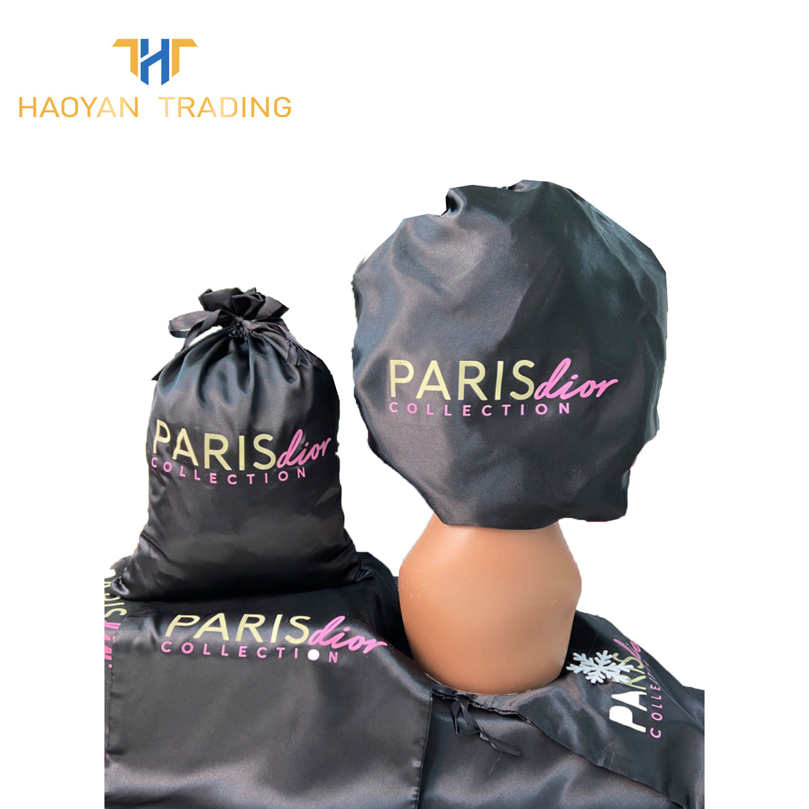 Satin Bonnet With Elastic Tie