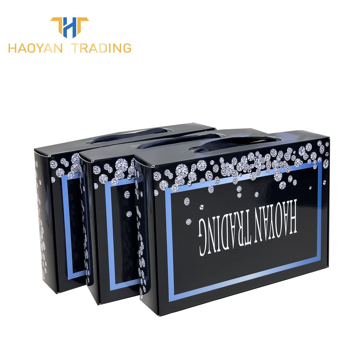 Handle Wig Box With Double Side Print