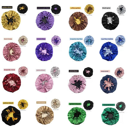 Flower Double Layer Circle bonnet